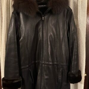 Marc New York Black Fur Coat